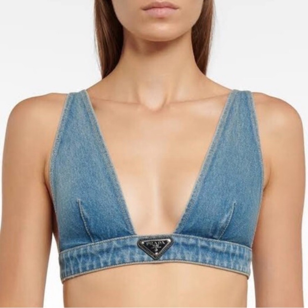Prada Denim Blue Bralette
